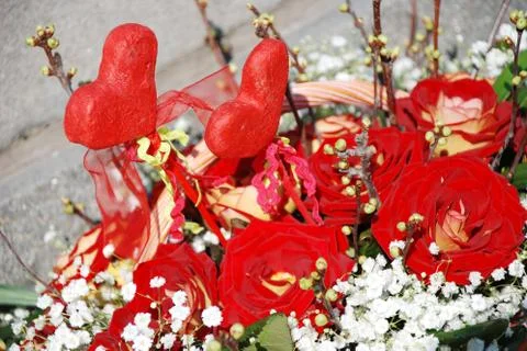 Red roses Foto stock