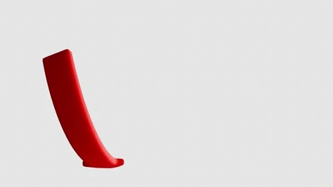 Red Rotating Arrows On Alpha Channel Stock Footage 303516392