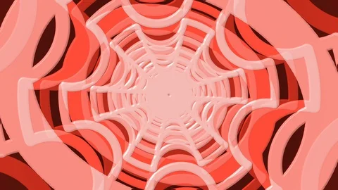 Red Rotating Circle Cutout Stock Footage 100175815
