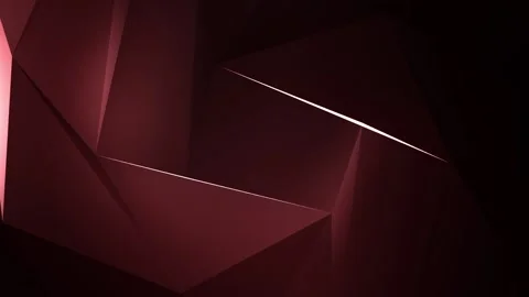 Red rotating Polygonal background Stock Footage 86031232