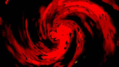 Red Rotating Spiral on a Black Background Stock Footage 131332853