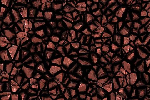 Red rough wild stone digital drawn background illustration Stock Illustration