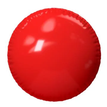 Red Round 3D Balloon Stock Illustration