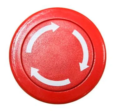 Red round button Stock Photos