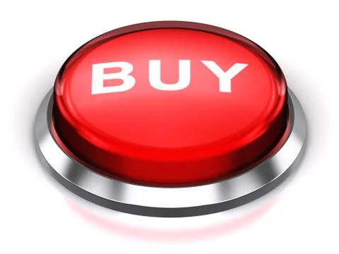 Red round Buy button Stock Illustration
