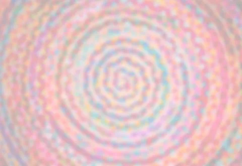 Red round carpet Foto stock