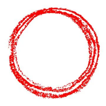 Red round copy space or frame with pastel bright color circle form Stock Illustration