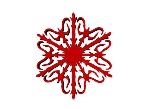 Red round flowers pattern Stock Illustration