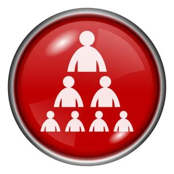 Red round glossy icon Ilustración de archivo