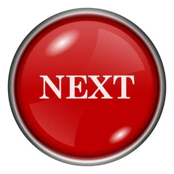 Red round glossy icon Stock Illustration
