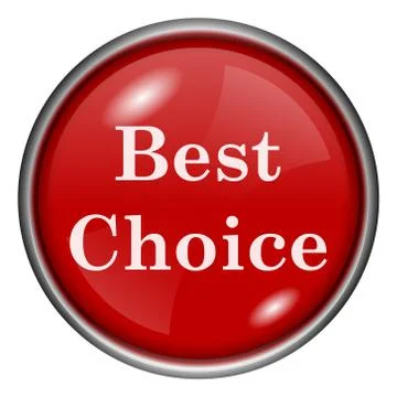 Red round glossy icon Stock Illustration