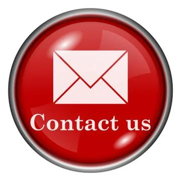 Red round glossy icon Stock Illustration