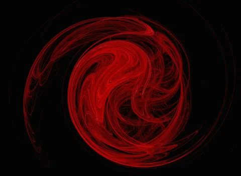 Red round Illustrazione stock