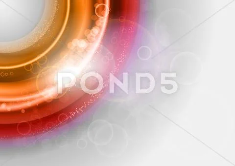 Red round Illustrazione stock