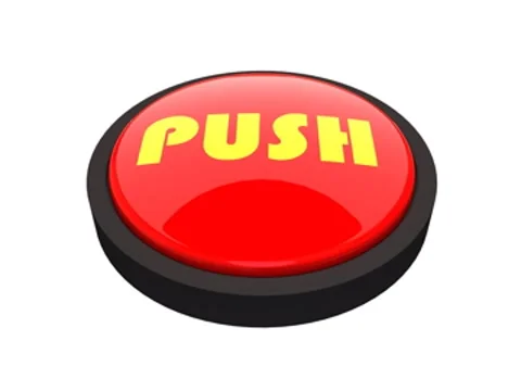 Red round push button 스톡 동영상 7632275