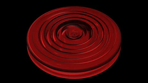 Red round rotation background Видео 242011094