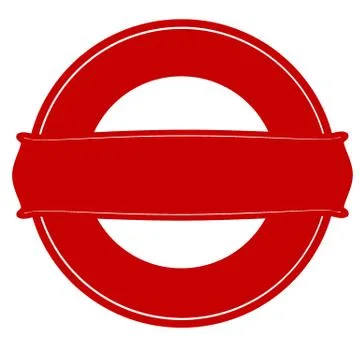 Red round stamp Stock Illustration