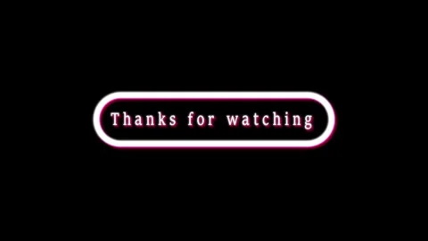 Red rounded rectangle button with the phrase " Thanks for watching" in whit.. Stock Footage 330346710