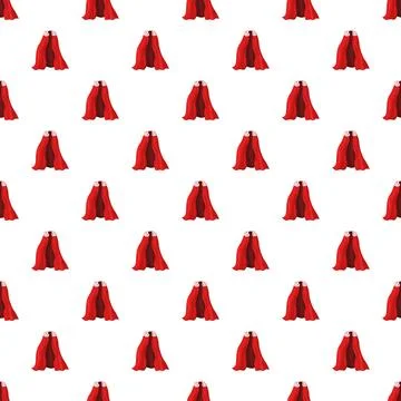 Red royal cape seamless pattern illustrating monarchy Stock Illustration