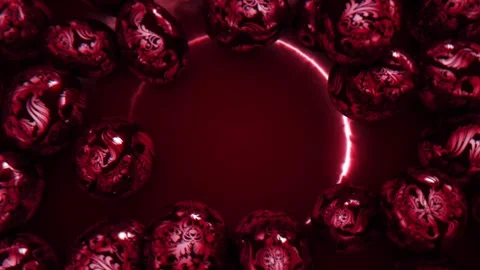 Red Royal Easter Greetings Background Stock Footage 269305264