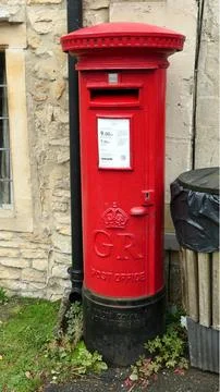 Red Royal Mail Post box Stock Photos