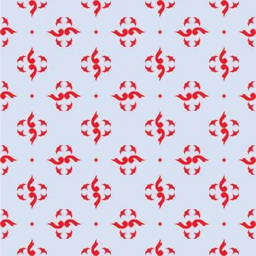 Red royal pattern. The Seamless vector background イラスト素材
