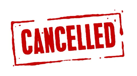 Red Rubber Stamp Cancelled Stock Footage 39831790