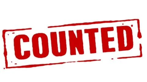 Red Rubber Stamp Counted Transition Stock Footage 42464296