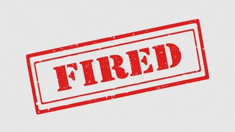 Red rubber stamp fired text Video stock 347170984