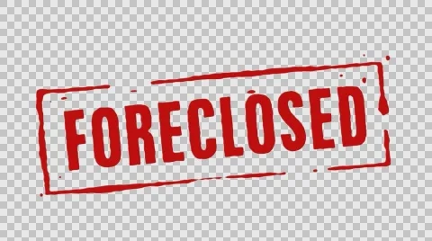 Red Rubber Stamp Foreclosed Stock Footage 57220250