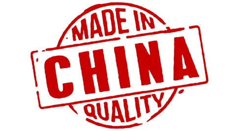 Red Rubber Stamp Made In China Stock Footage 40164004