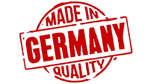 Red Rubber Stamp Made In Germany Stock Footage 40167537