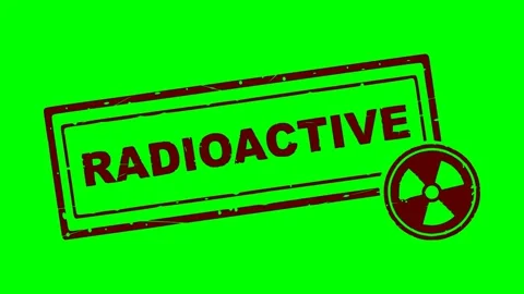 Red rubber stamp world radioactive text symbol Stock Footage 339472979