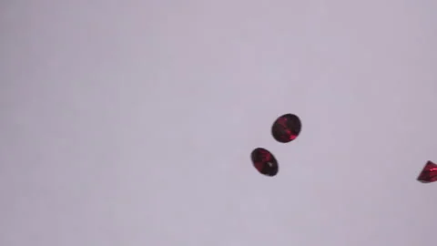 RED Rubies falling Stock Footage 258652966