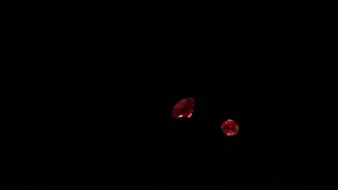 Red Rubies falling in slow motion HD 5 Stock Footage 253064320