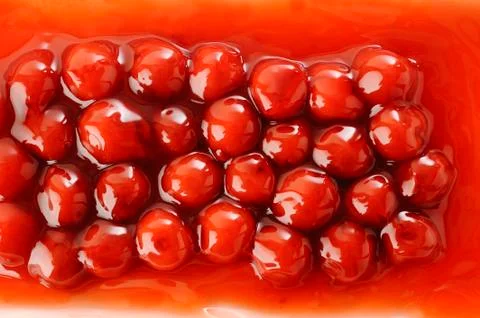 Red ruby cherries Stock Photos