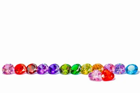 Red ruby diamonds in heart shape Stock Photos