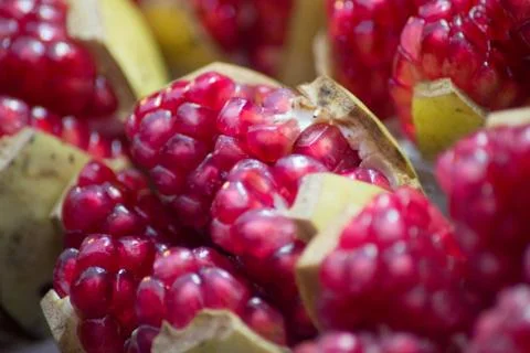 Red ruby fruite high vitamin on shelf. anty aging food fot good health Stockfoto's