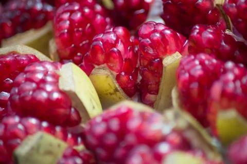 Red ruby fruite high vitamin on shelf. anty aging food fot good health 写真素材