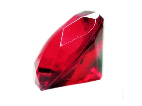 Red ruby gem stone crystal Stock Photos