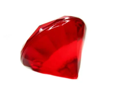 Red ruby gem stone crystal 스톡 사진