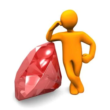 Red ruby Stock Illustration