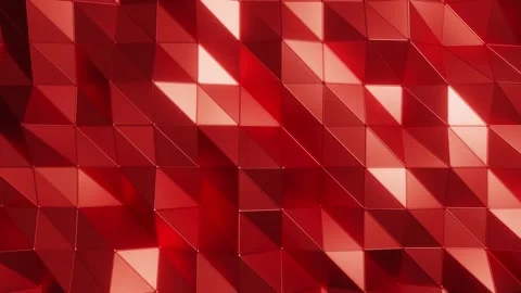 Red ruby low poly geometric design abstract black red low poly Stock Footage 333519433