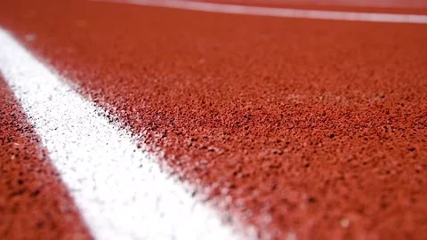 Red running sport track background and texture 動画素材 254909880