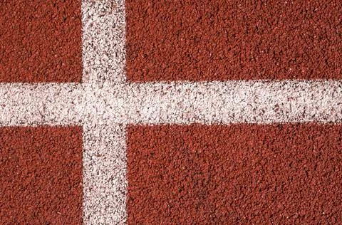 Red running track background texture Stock-Fotos
