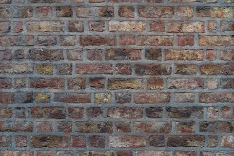 Red rustic Brick Wall Texture Background. Vintage Effect. Stock Photos