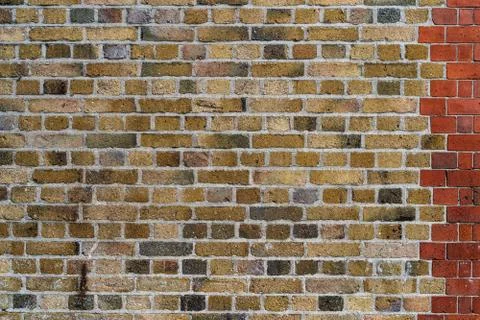 Red rustic Brick Wall Texture Background. Vintage Effect. Stock Photos