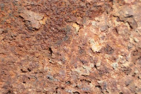 Red rusty on metal sheet texture background rusty pattern Stock Photos
