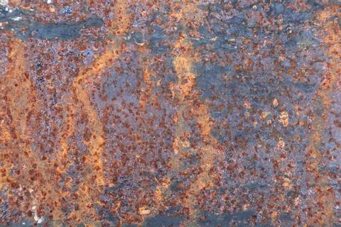 Red rusty on metal sheet texture background rusty pattern 스톡 사진
