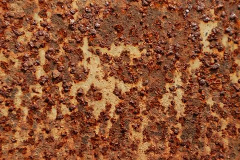 Red rusty on metal sheet texture background rusty pattern Stock Photos